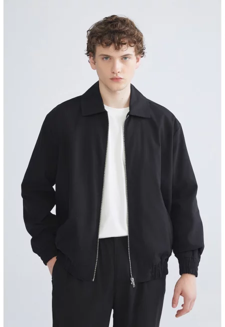 Яке бомбър със странични джобове