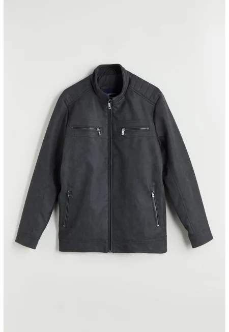 Яке от еко кожа с джоб с цип