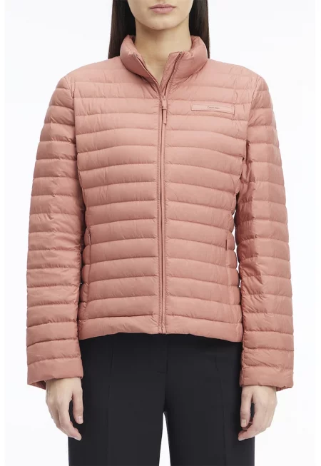 Зимно пухено яке - Прашно розово