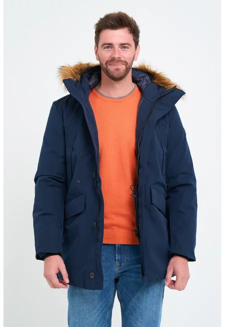 Зимно яке с еко пух - Тъмносин