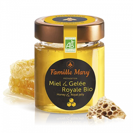 Акациев пчелен мед + пчелно млечице, Био, 170 g