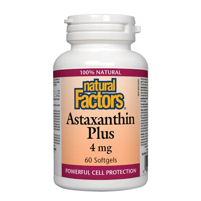Astaxanthin Plus/ Астаксантин + Лутеин и Зеаксантин 4 mg х 60 софтгел капсули