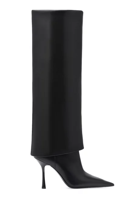 Ботуши до коляното - Черен