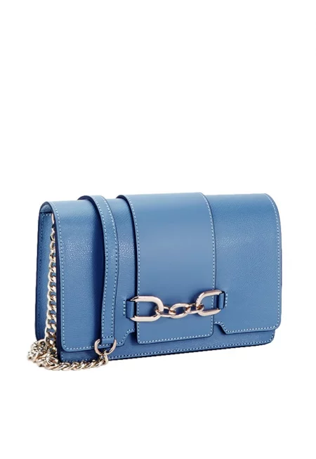 Чанта 1589 123 13503 - Естествена кожа - Син