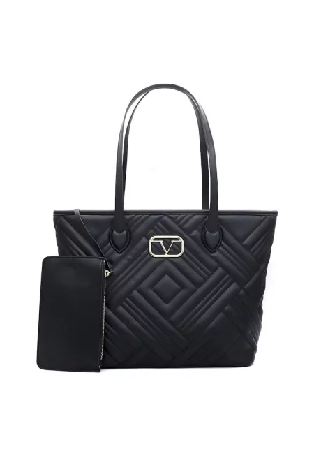 Чанта Tote от еко кожа с клъч