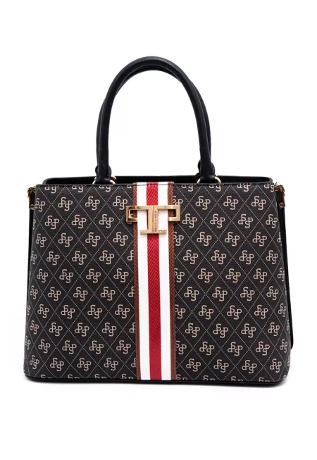 Чанта за рамо с лого  различни цветове - Червен/Бял/Тъмносин