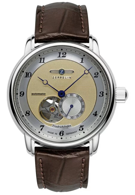 Часовник  Automatic 8566-5 - механизъм Miyota 82S5 - 21 камъка - корпус от неръждаема стомана - каишка от естествена кожа