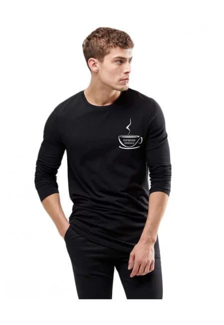 Черна мъжка блуза - Espresso Yourself II