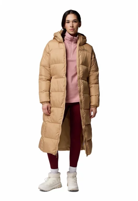 Дълго зимно яке Puffect II с вата - Карамел