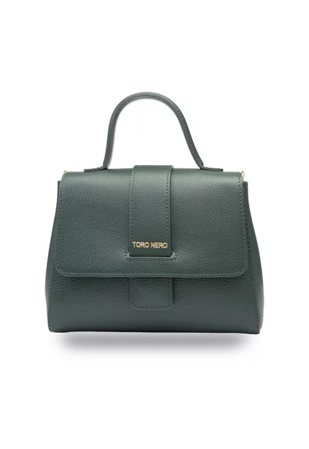 Дамска чанта от естествена кожа Ranya - Бледозелен