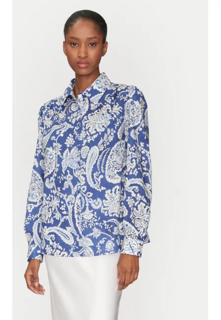 Дамска риза  304968785 - Памук - Син - Син