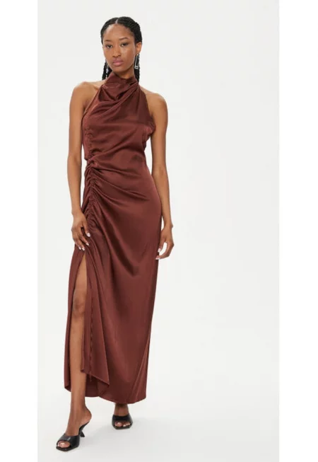 Дамска рокля -  303619916 - Вискоза - Кафяв