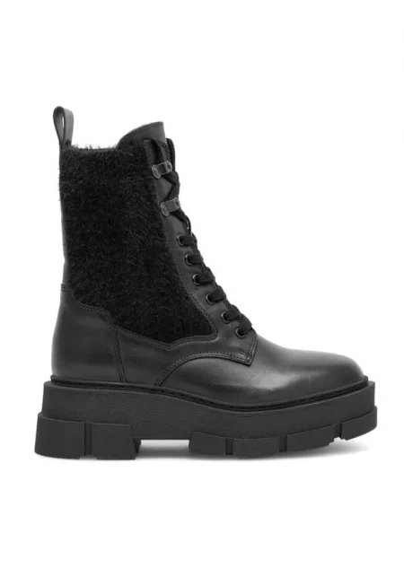 Дамски боти -  590558813375936 - Естествена кожа - Черни