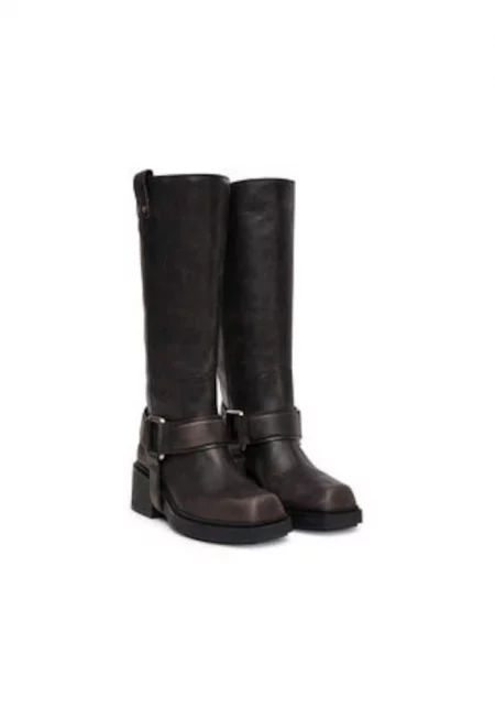 Дамски ботуши - VIC MATIE - естествена кожа - тъмнокафяви