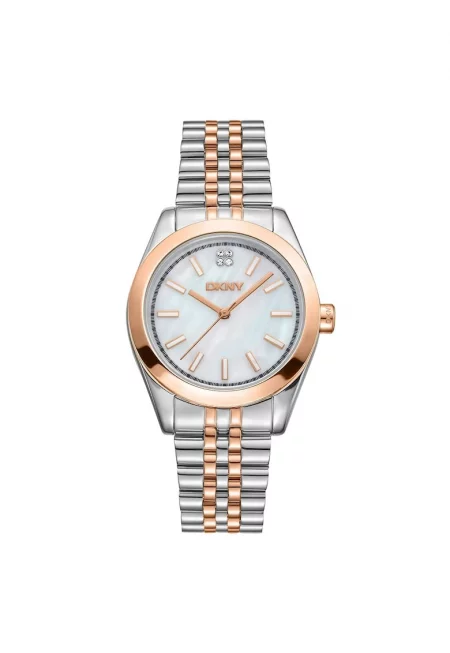 Дамски часовник  DK1L029M0095 розово злато 32мм стомана