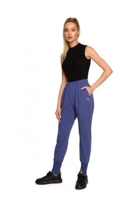 Дамски панталон -  Памук/Еластан - Син