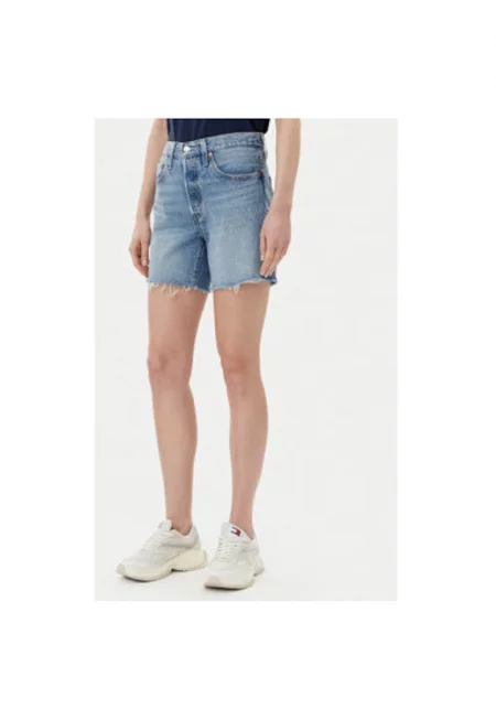 Дамски шорти Levi S - A9296-0001 - Дънкови - Памук/Тенсел - Син - Син