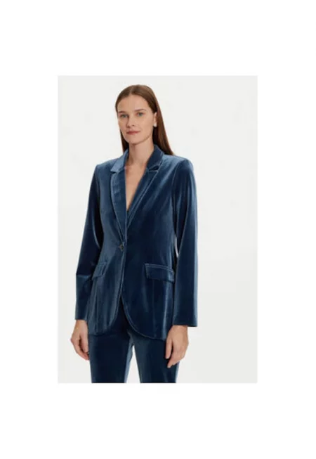 Дамско яке -  304216909 - Рециклиран полиестер - Син