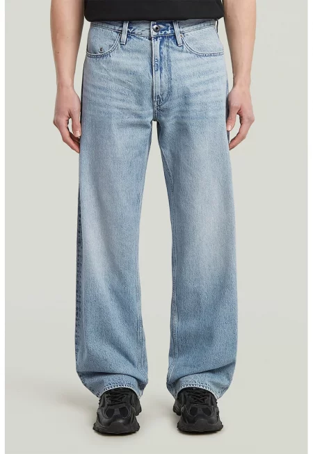 Дънки Type 96 със захабен ефект - Светлосин