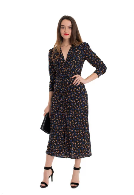 Десенирана рокля Venus с шпиц