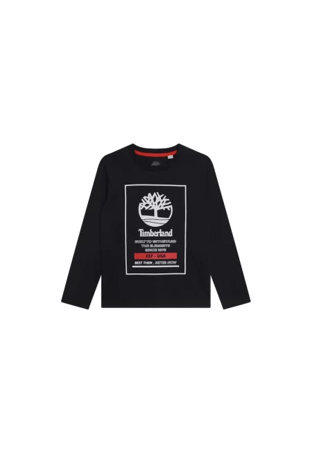 Детска синя памучна блуза  Тъмносин