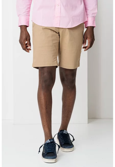 Къс панталон Brooklyn с органичен памук - Светло бежово