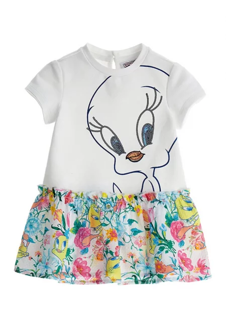 Комби рокля с принт