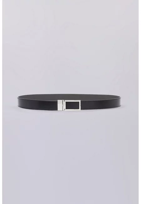 Кожен двулицев колан с лого