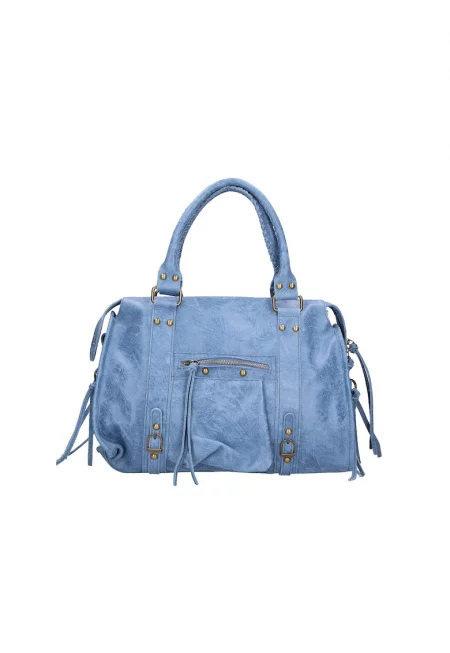 Кожена чанта с дръжки