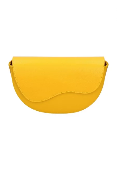 Кожена чанта - Жълт