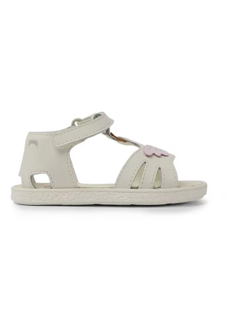 Кожени сандали Miko 711 с велкро - Бял