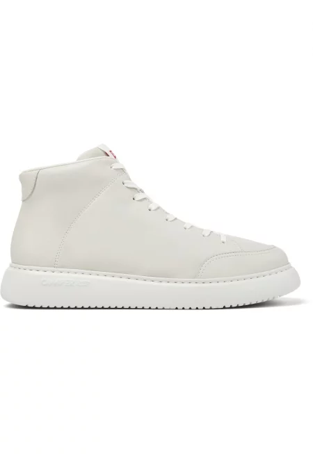 Кожени спортни обувки Runner K21 1237 над глезена - Крем