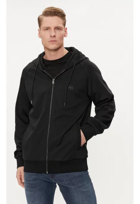 Мъжка блуза -  303673673 - Памук/Полиестер - Черна - Черен