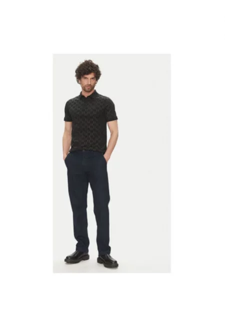 Мъжка поло риза  745070 552251 - Органичен памук - Черна