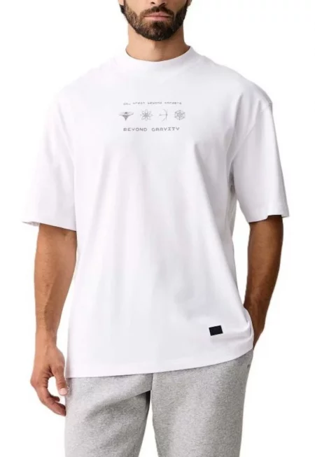 Мъжка тениска -  Train 7.0 M T-Shirt Ss - Памук - Бял - Бял