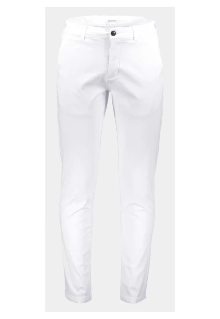 Мъжки чинос панталон  30-005044 - Памук - Бял