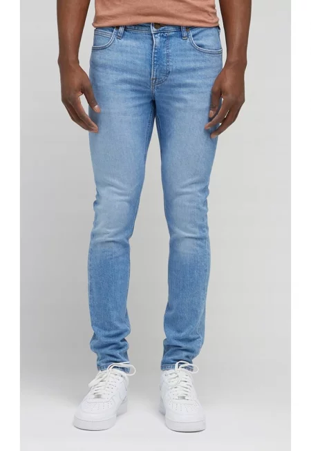 Мъжки дънки  Malone - памук/еластан - впит модел - светлосин