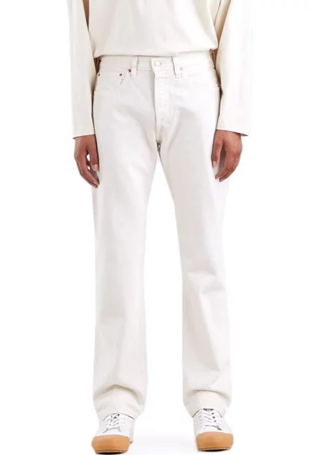 Мъжки дънки -  памук - бели -