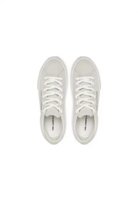 Мъжки спортни обувки - KL50722 -  Естествена кожа - Сив - Сив