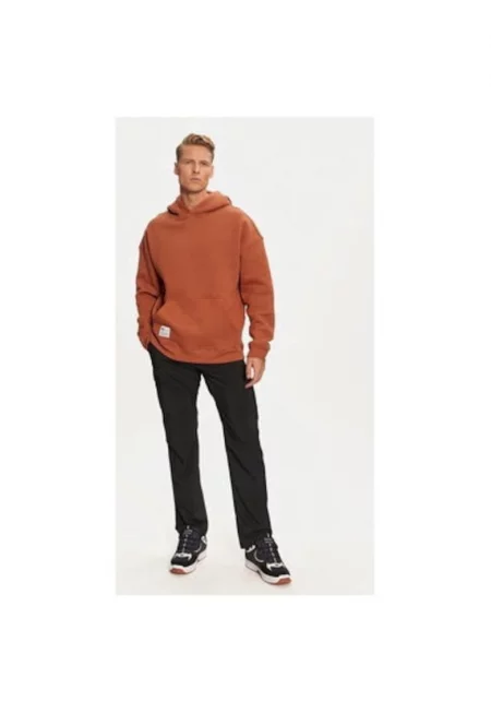 Мъжки суитшърт -  304542992 - Памук/Полиестер - Кафяв