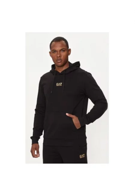 Мъжки суитшърт - Emporio Armani  304286421 - Памук - Черен - Черен