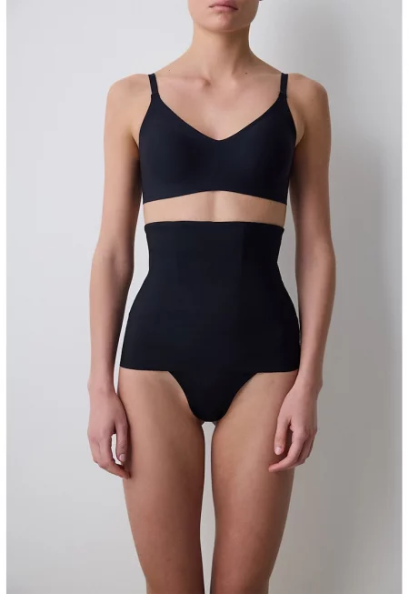 Оформящи бикини с висока талия - Черен