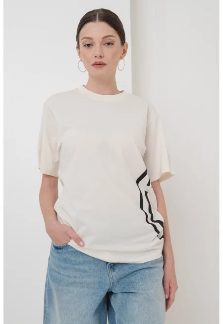 Памучна тениска с принт