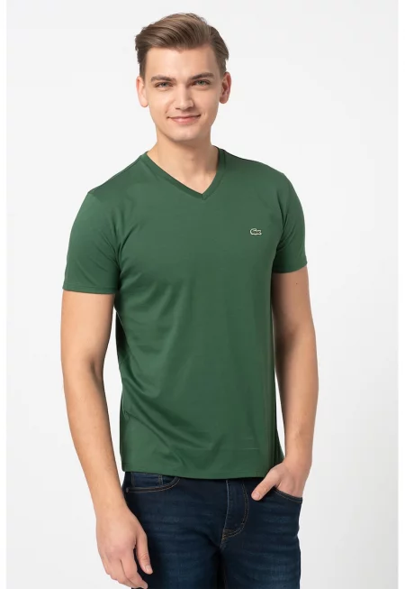 Памучна тениска с шпиц