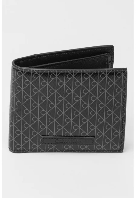 Портфейл с лого - Черен/Сив