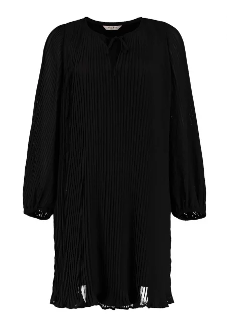 Права рокля с шпиц - Черен