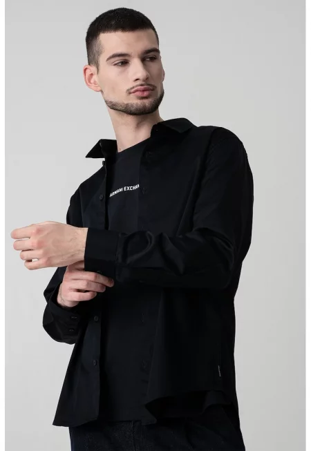 Риза с дълги ръкави - Ултрамарин синьо