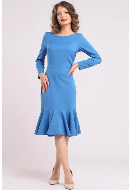 Рокля с набран подгъв