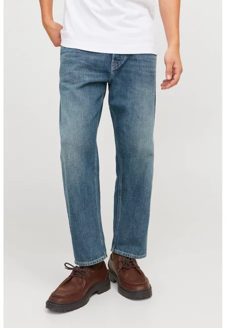 Скосени дънки - Прашно синьо