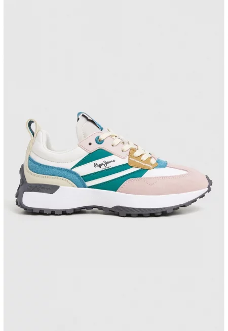 Спортни обувки с грайфер - Зелен/Прашно розово/Син